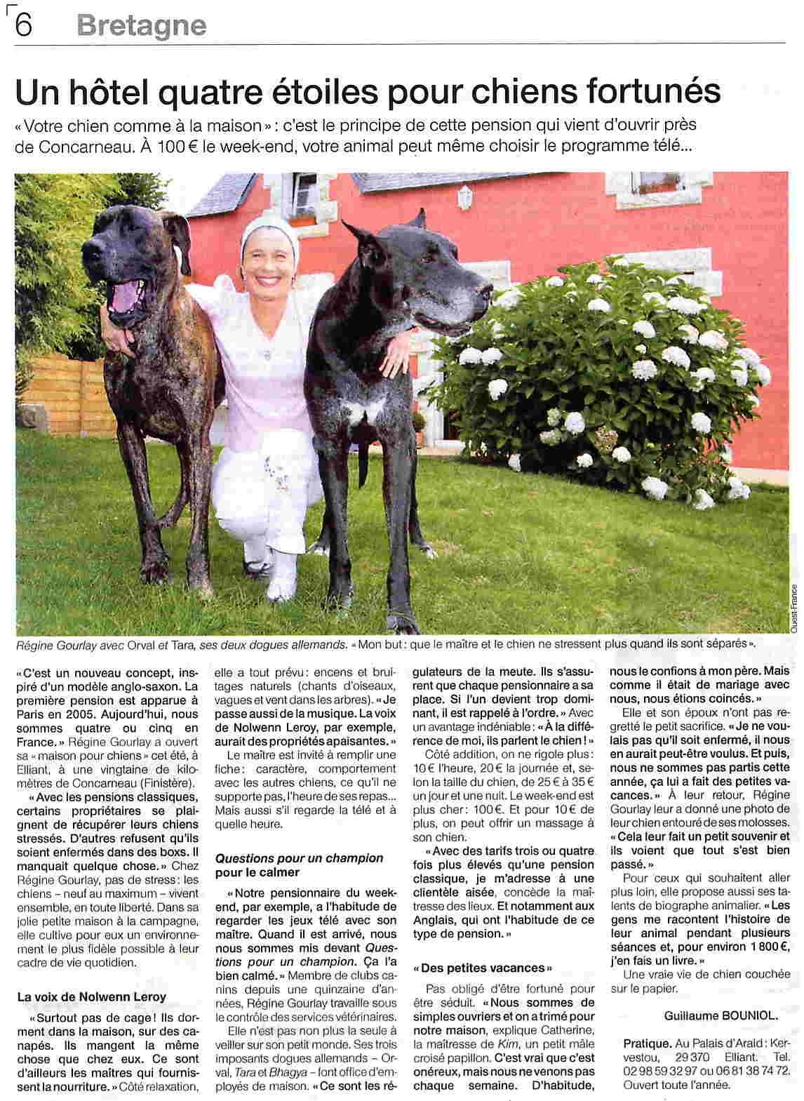 pension chien elliant